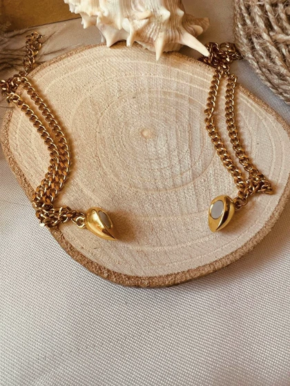 دستبند کاپلی قلبی