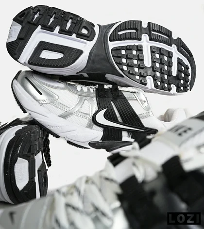کفش کتانی مردانه و زنانه سفید طوسی مشکی Nike cushlon