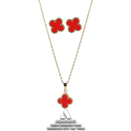 ست ونکلیف قرمز Vancliffe Necklace & Earrings GR