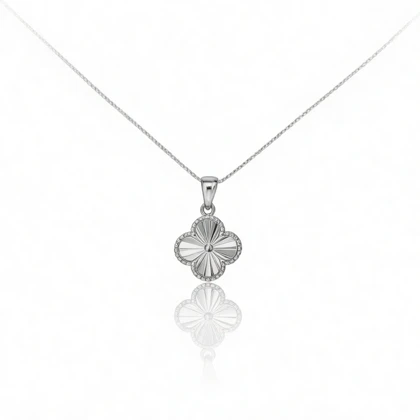 گردنبند نقره زنانه طرح ونکلیف