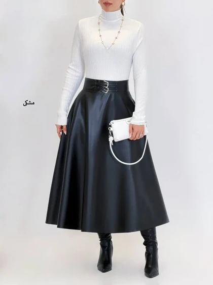 7593-دامن چرم Ariel