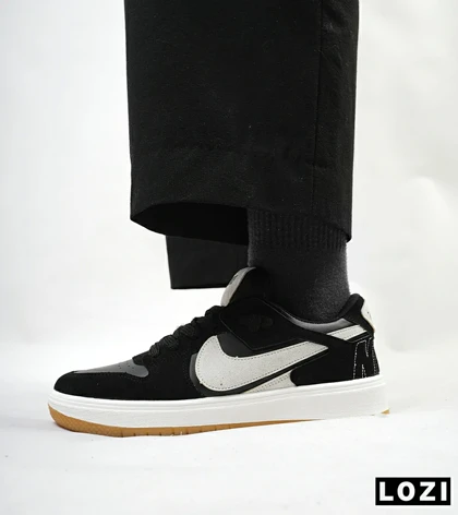 کفش کتانی مردانه مشکی کرم NIKE AIR JORDAN