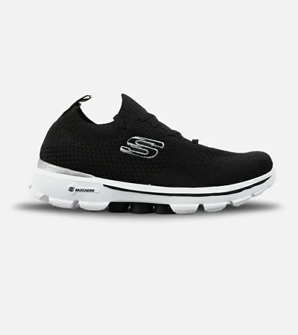 کفش کتانی مردانه و زنانه مشکی سفید اسکیچرز SKECHERS