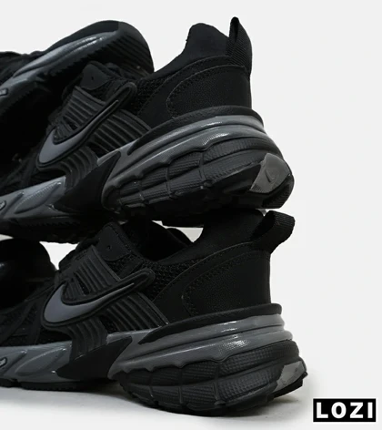 کفش کتانی مردانه و زنانه مشکی خاکستری Nike cushlon مدل 6210