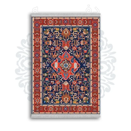 *جدید* فرشینه از جنس پارچه شانل مخمل ترک طرح فانتزی برند دفه کد 1823