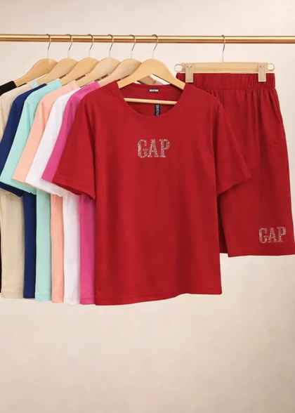 ست تیشرت و شلوارک زنانه مدل wcs016