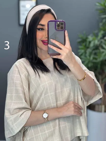 مانتو پیراهنی دو تیکه