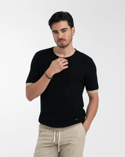 تیشرت یقه گرد کد 30041