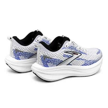 کفش کتانی رانینگ زنانه زیره بست بروکس سفید آبی Brooks