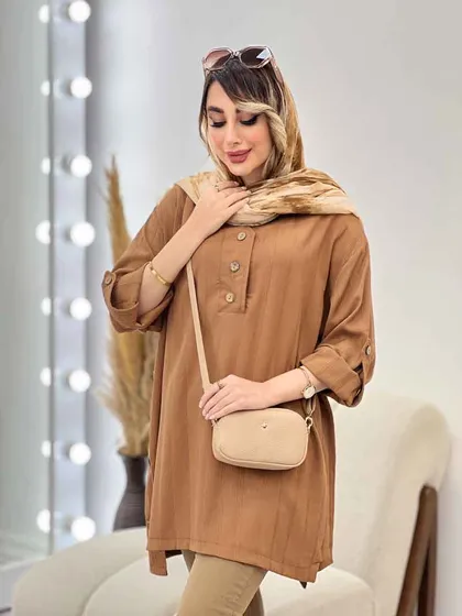 مانتو بغل سه دکمه الناز