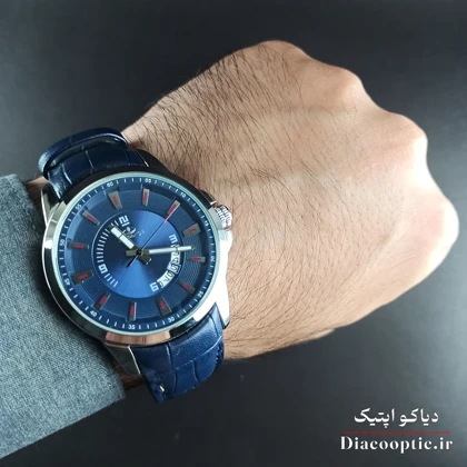 ساعت مچی مردانه موتور ژاپن برند الگانس مدل DO1201 بند چرمی
