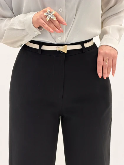 4236-شلوار نیم بگ گاواردین