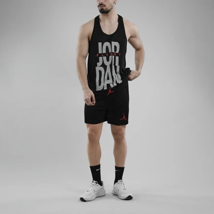 ست رکابی و شلوارک ورزشی مردانه جردن مدل PY-JDI-4L1253 مشکی