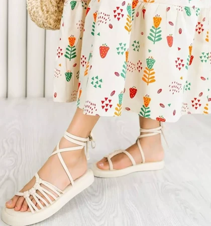 پیراهن زنانه لینن طرح فلامینگو