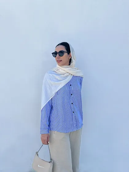 شومیز راه راه نارون