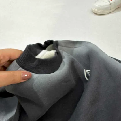 بلوز بچه گانه دورس لاینردار طوسی زغالی