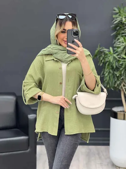 مانتو تک جیب آستین پاگن