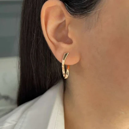 گوشواره زنانه طرح پیچی ژوپینگ، انتخابی شیک برای هر استایل