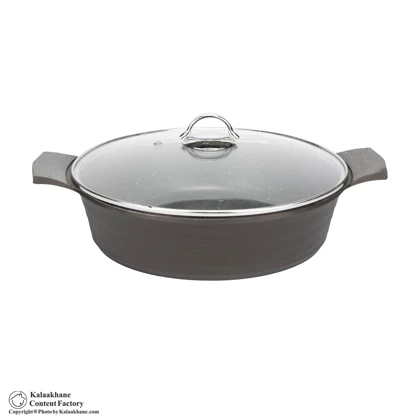 سرویس قابلمه چدن تاپ تفلون مدل آلفا کلاسیک 8 پارچه
