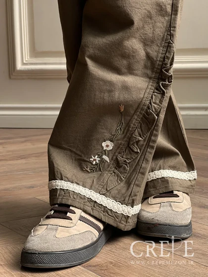 شلوار دمپا گلدوزی کاپاریس