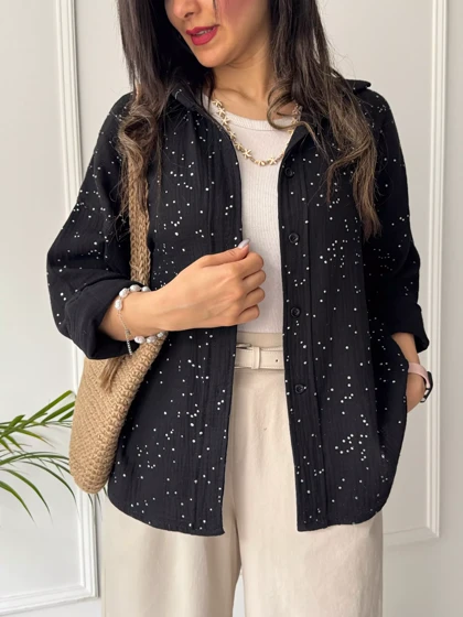 مانتو شومیزی پاستیلی میلانی