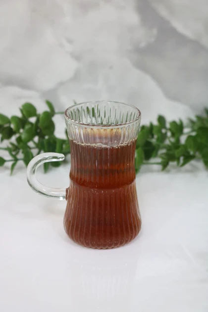 استکان چای خوری پیرکس کمر باریک شیاردار/ Pa63