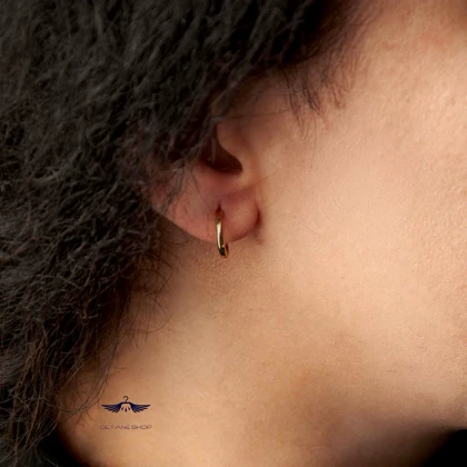 گوشواره حلقه‌ای روشا مدل میخی