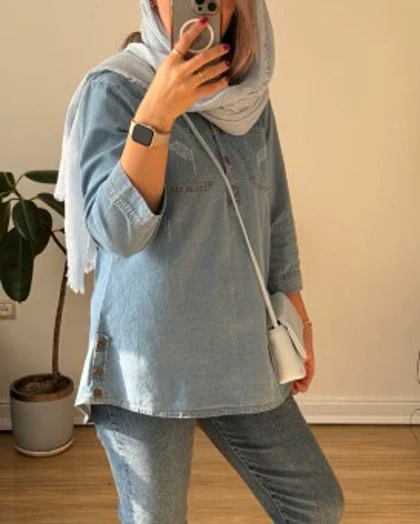 تونیک جین سه دگمه