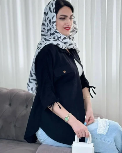 مانتو آستین گت دار