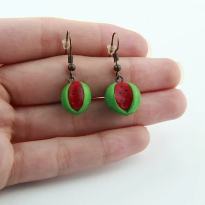 گوشواره دخترانه مدل هندوانه