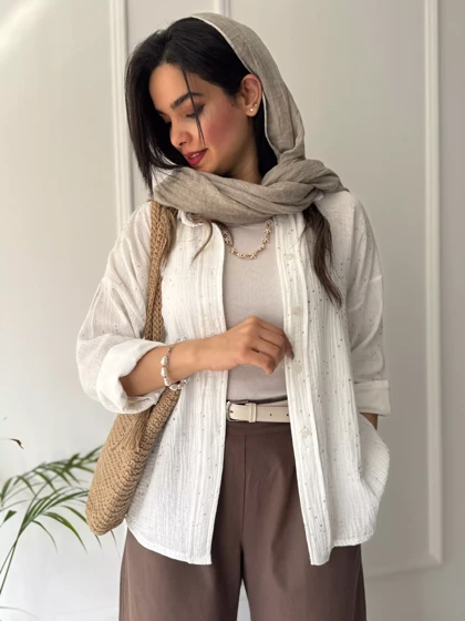 مانتو شومیزی پاستیلی میلانی