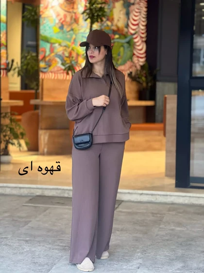 ست مانتو شلوار کبریتی فیتیله ای