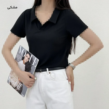 پولوشرت زنانه یقه کوبایی | آی بولک