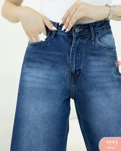 شلوار جین کراپ بگ 9468