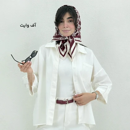 شومیز زنانه لینن پشت دکمه | آی بولک