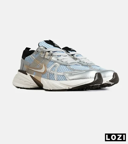 کفش کتانی مردانه و زنانه سفید آبی Nike cushlon مدل 7804