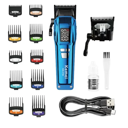 ماشین اصلاح موی سر و صورت مردانه موتور 9000 دور کیمی مدل KM-2796