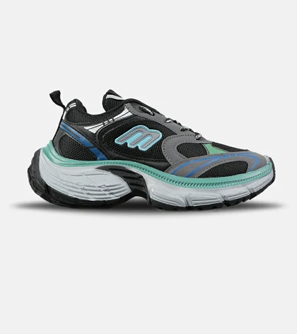 کفش کتانی مردانه مشکی آبی BALENCIAGA مدل 7656