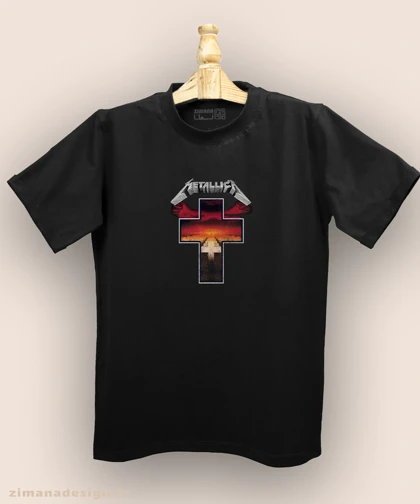 تیشرت مردانه و زنانه طرح متالیکا کد 977