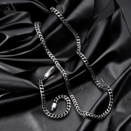 ست دستبند و گردنبند مردانه Necklace & Bracelet Chain SK1