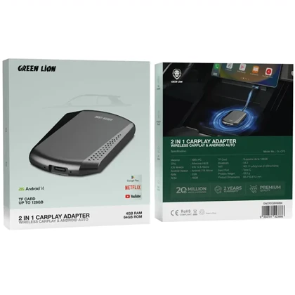 اندروید اتو و apple carplay گرین لاین Green Lion مدل GL-CP5
