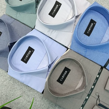 پیراهن راه راه استین بلند مردانه _ قواره کلاسیک _استایل رسمی