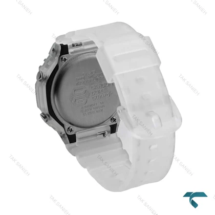جیشاک زنانه GMA-S2100 سفید شیشه ای صفحه سبز G-shock-6412-L