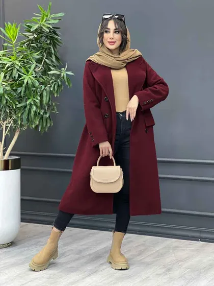 پالتو بلند شش دکمه