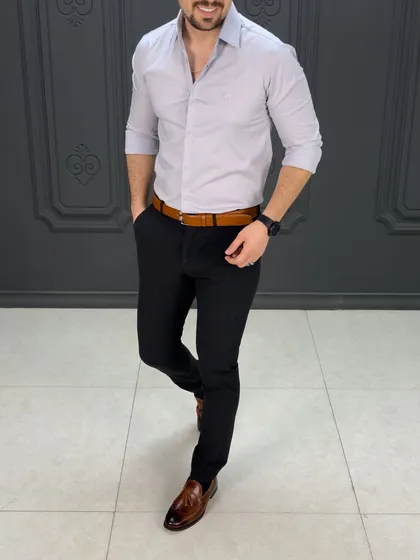 پیراهن 031403 FERAGAMO طوسی