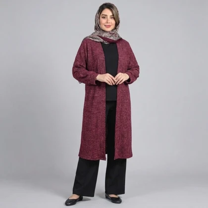 مانتو زنانه موهر بیسکویتی پاییزی کد 85