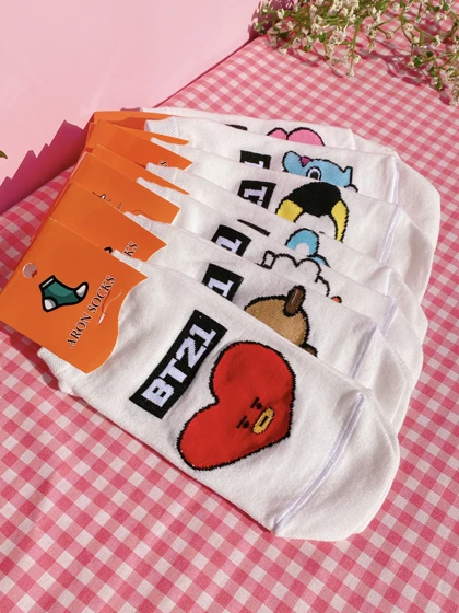 جوراب بی تی اس (bt21 ) ARON SOCKS