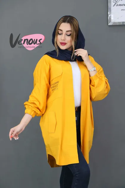 مانتو لینن جیب چاپی