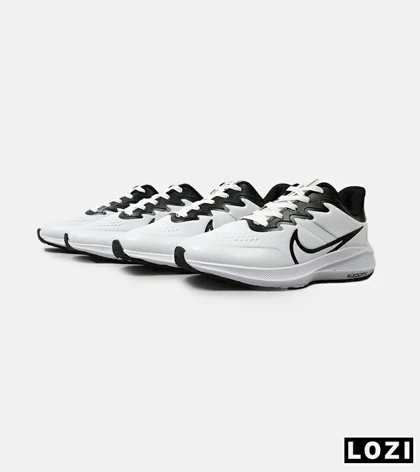 کفش کتانی مردانه سفید مشکی NIKE AIR zoomx