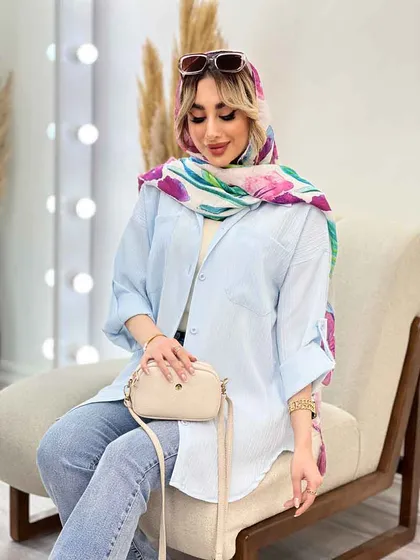 شومیز کراش دو جیب جلو دکمه